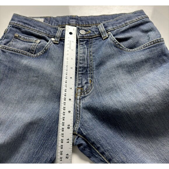 Lacoste Mens 26US Wash Denim Jeans Relaxed Straight Fit Black Label Logo - Picture 11 of 15